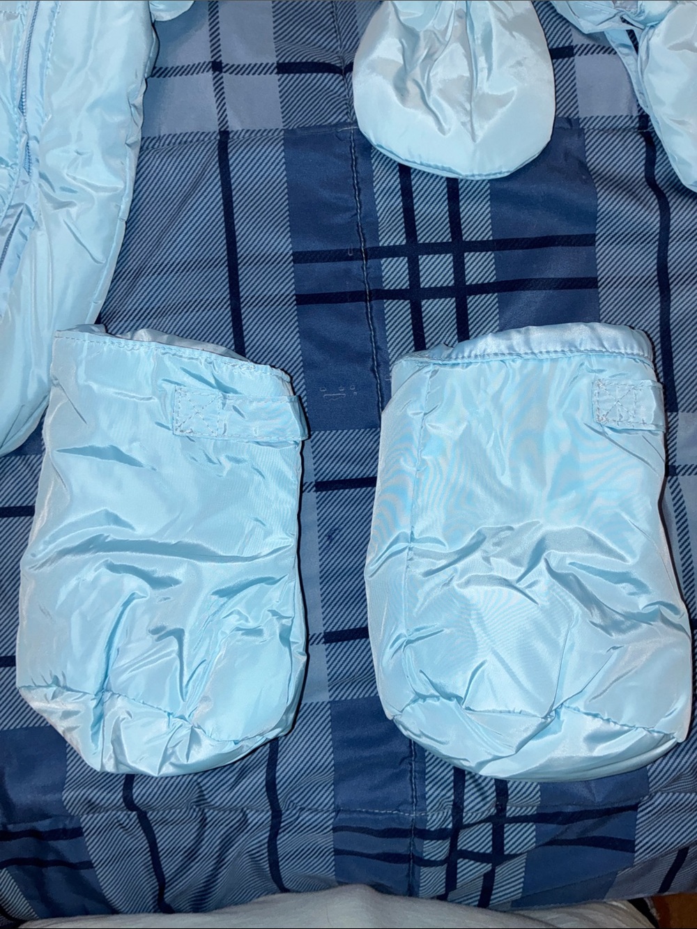 NWT mud kingdom, infant snowsuit size 6 to 12 months Baby blue - Picture 12 of 13